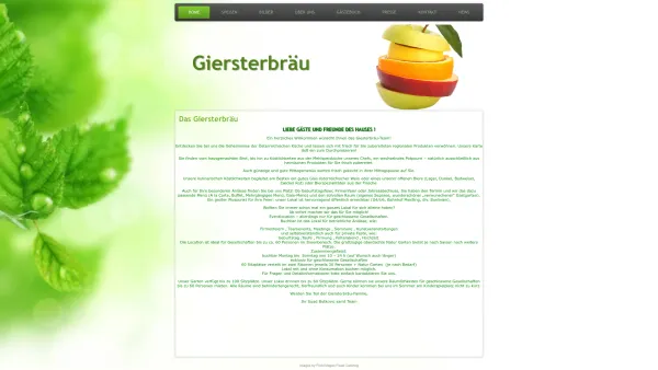 Website Screenshot: Zu den Schobers im Giersterbräu - Giersterbräu -Giersterbräu - Date: 2023-06-15 16:02:34