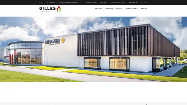 Website Screenshot: Gilles Energie- und Umwelttechnik GmbH - Gilles ist jetzt Hargassner - Date: 2023-06-14 10:40:10