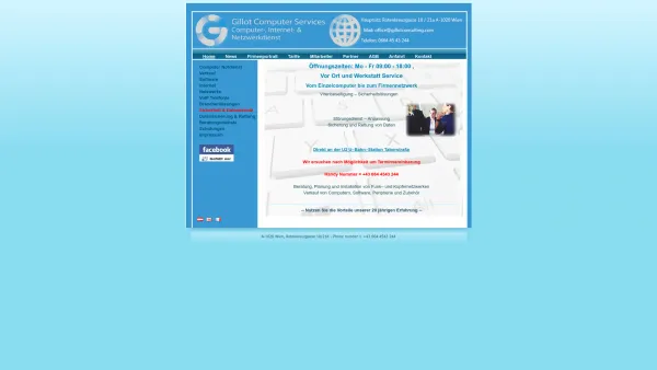 Website Screenshot: Gillot Consulting Services - COMPUTER, NETZWERK UND REPARATUR-DIENST - Date: 2023-06-22 15:13:38