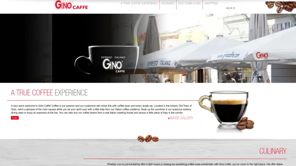Website Screenshot: Gino Caffe Kaffee Italienischer Kaffee Verkauf Österreich Steiermark - Gino Caffe | Herrengasse Graz - Date: 2023-06-22 15:13:38