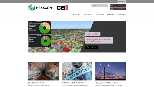 Website Screenshot: GISquadrat AG - Home | GISquadrat GmbH – Gesamtlösungen für Integrierte Geoinformationssysteme - Date: 2023-06-22 15:01:41