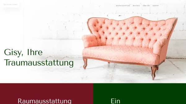 Website Screenshot: Raumausstattung Gisy - Raumaustatter-Gisy – Der Raumausstatter mit 250 Jahren Tradition - Date: 2023-06-22 15:01:41