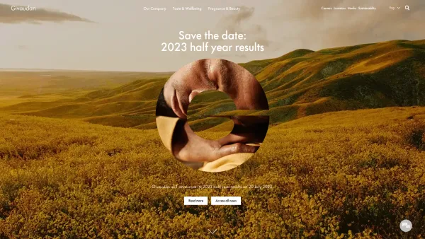 Website Screenshot: Givaudan Leading Sensory Innovation - Givaudan | Flavours and fragrances to create for happier, healthier lives - Date: 2023-06-22 15:01:41