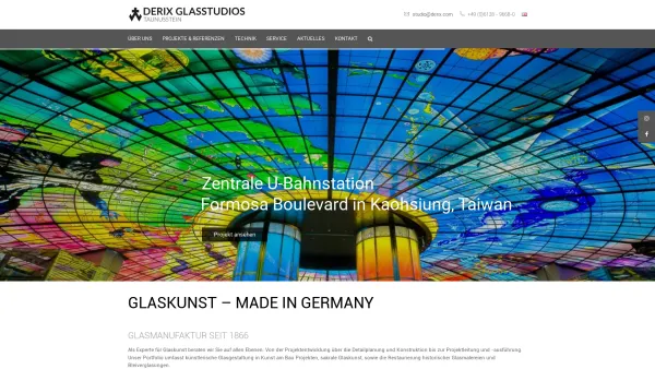 Website Screenshot: MARKUS DOESINGER FarbSchmelzGlas - Derix Glasstudios - Glaskunst aus Taunusstein - Date: 2023-06-22 15:01:41