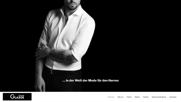 Website Screenshot: Glaser Mode für Herren - … in der Welt der Mode für den Herren - Date: 2023-06-15 16:02:34