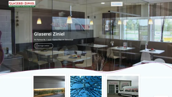 Website Screenshot: Glaserei Ziniel - Date: 2023-06-22 15:01:41