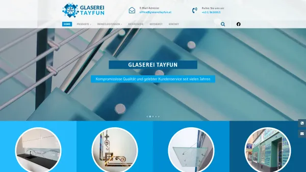 Website Screenshot: Glaserei TAYFUN - Ihre Glaserei in 1100 Wien - Glaserei TAYFUN - Date: 2023-06-14 10:46:41