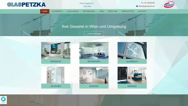 Website Screenshot: Rainer bei Glas Petzka - Glaserei in Wien | Glas Petzka e.U. - Date: 2023-06-22 15:13:38