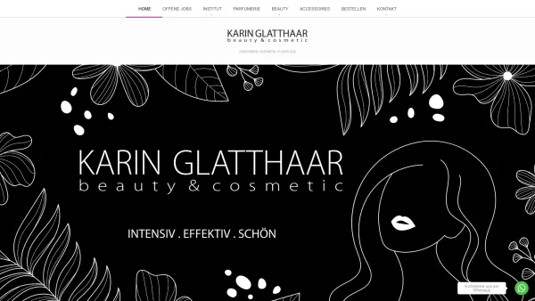 Website Screenshot: KARIN GLATTHAAR beauty&cosmetic - KARIN GLATTHAAR beauty&cosmetic, Kosmetik, Fußpflege und Parfümerie in Hohenems - Date: 2023-06-22 15:13:38