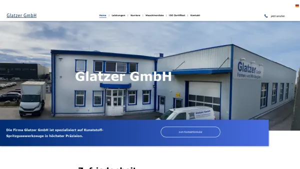 Website Screenshot: Hermann Glatzer Formen  Werkzeugbau - Glatzer GmbH | Fischamend - Date: 2023-06-14 10:40:12