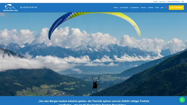 Website Screenshot: air taxi - Paragliding Tirol - Paragliding Tirol - Date: 2023-06-14 10:40:12
