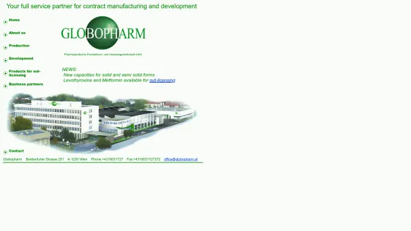 Website Screenshot: globopharm.at - Home - Date: 2023-06-22 15:11:56