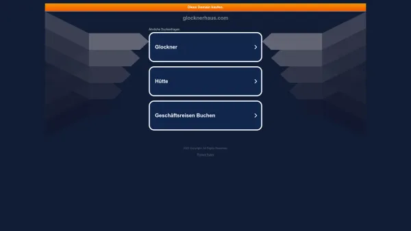 Website Screenshot: Alpincenter Glocknerhaus - glocknerhaus.com - Date: 2023-06-22 15:11:56