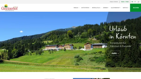 Website Screenshot: Hotel Glocknerhof , Berg im Drautal - Urlaub in Kärnten – Hotel Glocknerhof - Date: 2023-06-26 10:26:22
