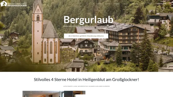 Website Screenshot: Hans Pichler Hotel Glocknerhof und Kaufhaus Gesellschaft m.b.H. Co Hotel Glocknerhof Heiligenblut - Bestes 4* Hotel - Heiligenblut - Nationalpark Lodge Großglockner - Date: 2023-06-22 15:11:56