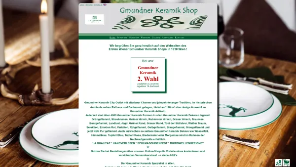 Website Screenshot: Gmundner Keramik Shop - Gmundner Keramik Shop Größte Auswahl in Wien Alle Dekore Gmundner Keramik - Date: 2023-06-22 15:01:45