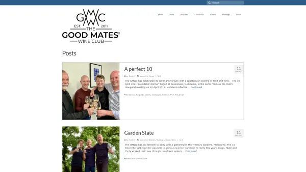 Website Screenshot: GMWC GM Web Consulting - GMWC - Good Mates' Wine Club - "In wine we trust" - Date: 2023-06-22 15:01:45