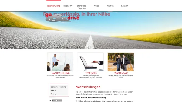 Website Screenshot: go&drive - Verkehrsnachschulungen - go & drive - Date: 2023-06-22 15:01:45
