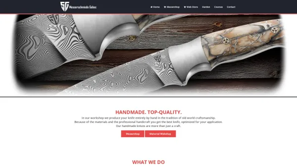 Website Screenshot: Messerschmiede Gobec OG - Knifemaker Gobec - Knives, Web Store, Hardening - Date: 2023-06-26 10:26:22