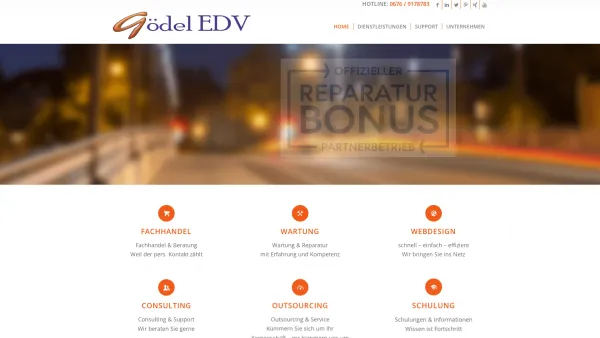 Website Screenshot: GÖDEL EDV - GÖDEL EDV - Home - Date: 2023-06-15 16:02:34