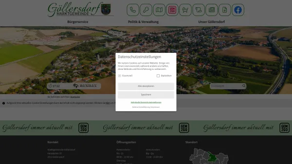 Website Screenshot: Gemeindeamt Marktgemeinde Göllersdorf - Marktgemeinde Göllersdorf - Startseite - Date: 2023-06-15 16:02:34