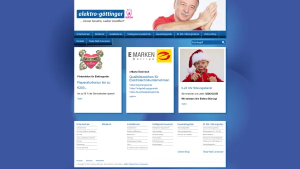 Website Screenshot: Elektro-Göttinger GmbH - Home - Elektro Göttinger - Date: 2023-06-15 16:02:34