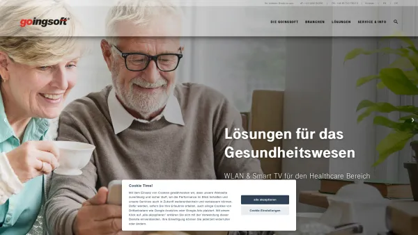 Website Screenshot: goingsoft gmbh austria going am wilden kaiser high speed internet solutions presentation boards - Gäste-WLAN | Hotel-TV | Digital Signage | goingsoft GmbH - Date: 2023-06-15 16:02:34