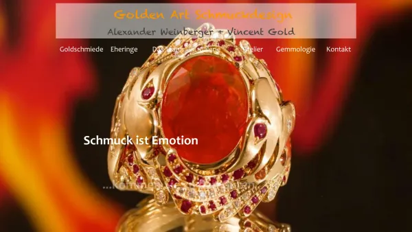 Website Screenshot: Golden Art Schmuckdesign Alexander Weinberger - Golden-Art Schmuckdesign - Date: 2023-06-22 15:11:56