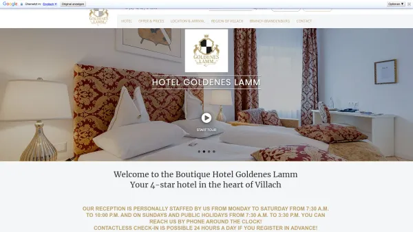 Website Screenshot: beHotel Goldenes Lamm - Hotel Goldenes Lamm in Villach: So echt, wie das Leben selbst! - Date: 2023-06-22 15:21:08