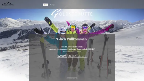 Website Screenshot: Goldseehütte Nauders - Start - Goldseehütte - Date: 2023-06-15 16:02:34
