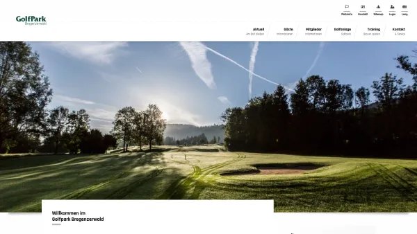 Website Screenshot: Golfpark Bregenzerwald - Golfpark Bregenzerwald ~ Willkommen im Golfpark Bregenzerwald - Date: 2023-06-22 15:21:08
