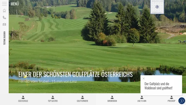 Website Screenshot: Die Einkehr im Golfpark Golfclub SternGartl Hoch über Linz - Der Golfplatz im Mühlviertel | Golfclub Sterngartl - Date: 2023-06-22 15:21:08