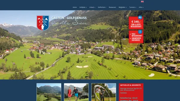 Website Screenshot: Golfclub Gastein einer der traditionsreichsten und ältesten Golfclubs Österreichs - Golfclub Gastein - Golf in Salzburg - Date: 2023-06-22 15:21:08