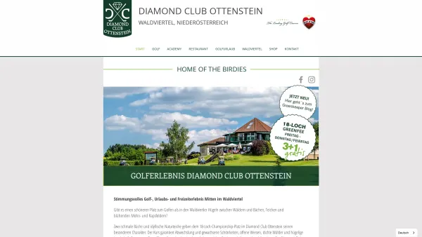 Website Screenshot: Golfclub Ottenstein - Golfclub | Diamond Club Ottenstein | Niedergrünbach - Date: 2023-06-15 16:02:34