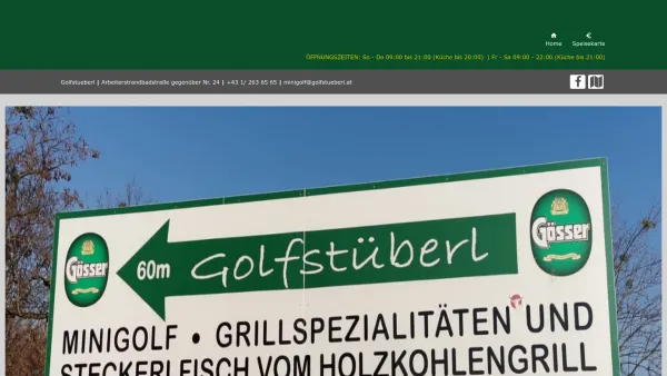 Website Screenshot: GOLFSTÜBERL BAHNENGOLFSPORT Diese Seite befindet sich Aufbau - Golfstueberl - Date: 2023-06-22 15:21:08
