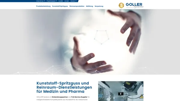 Website Screenshot: GOLLER Systems Hubertus Goller GesmbH - GOLLER Systems – Kunststoff-Spritzguss und Reinraum-Dienstleistungen - Date: 2023-06-15 16:02:34