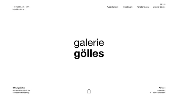 Website Screenshot: Kunsthandel Gölles Galerie Gölles - Startseite ⋆ Galerie Gölles - Date: 2023-06-22 15:21:08