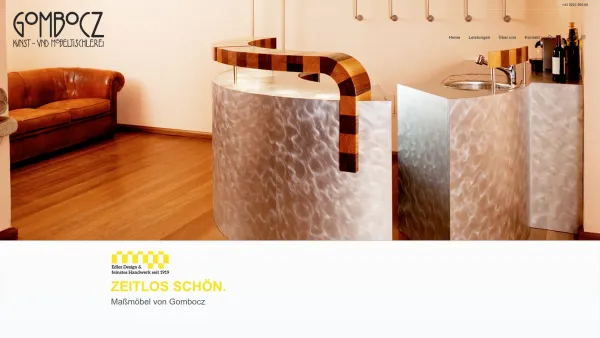 Website Screenshot: Gombocz Kunst und Möbeltischlerei - Home - Gombocz Design - Date: 2023-06-22 15:21:08