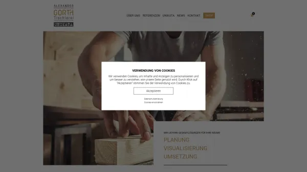Website Screenshot: gorth - Startseite | Tischlerei Gorth - Date: 2023-06-22 15:01:48