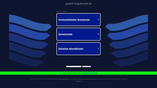 Website Screenshot: Irmengarde Gosch Brautmoden - gosch-brautmode.at - Informationen zum Thema gosch brautmode. - Date: 2023-06-15 16:02:34