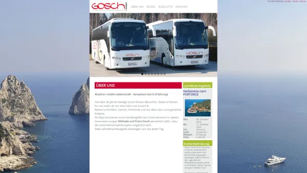 Website Screenshot: Gosch default - Gosch Reisen - Über uns - Date: 2023-06-22 15:01:48