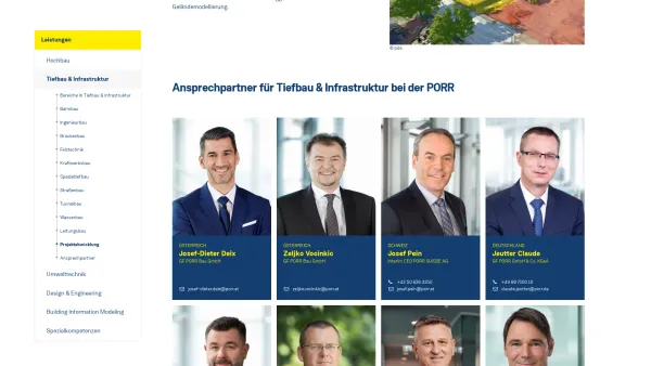 Website Screenshot: Grund Pfahl und Sonderbau - Tiefbau & Infrastruktur - Leistungsportfolio entdecken - PORR Group - Date: 2023-06-14 10:40:15