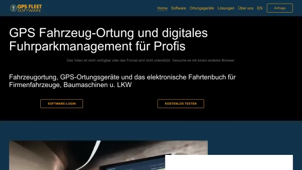 Website Screenshot: Software-Management GmbH - Fahrzeugortung, GPS Tracking, elektronisches Fahrtenbuch - Date: 2023-06-22 15:01:46