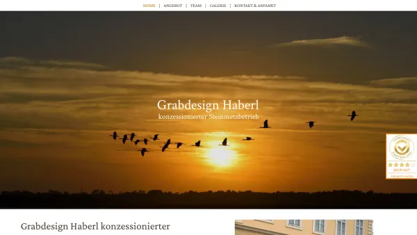 Website Screenshot: Steinmetzbetrieb Grabdesign Haberl - Grabdesign Haberl Steinmetzbetrieb | St. Andrä-Wördern | Grabsteine - Date: 2023-06-15 16:02:34