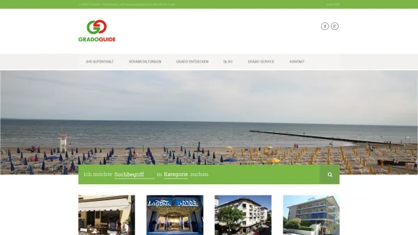 Website Screenshot: Gradoguide  Plattform für Hotels, Restaurants, Sehenswürdigkeiten und Lifestyle in Grado - Grado, Italien: Hotel, Restaurant und Sehenswürdigkeiten im Grado Guide - Date: 2023-06-15 16:02:34