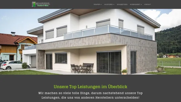 Website Screenshot: Tischlerei Johann Gradwohl - GRADWOHL|Fenster & Türen - Date: 2023-06-22 15:01:48