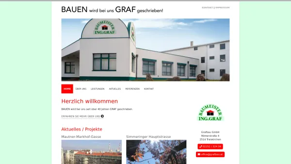 Website Screenshot: Ing. Josef Graf GmbH - HOME - Date: 2023-06-14 10:40:15