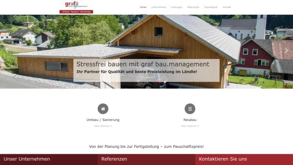 Website Screenshot: graf bau.management gbmh - Home – graf bau.management gmbh - Date: 2023-06-22 15:01:48