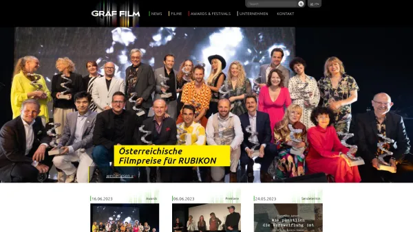 Website Screenshot: Klaus Graf Graf Filmproduktion GmbH 9020 Klagenfurt Franz Dullnig Gasse 5 Austria - Graf Filmproduktion GmbH - Home - Date: 2023-06-22 15:01:48