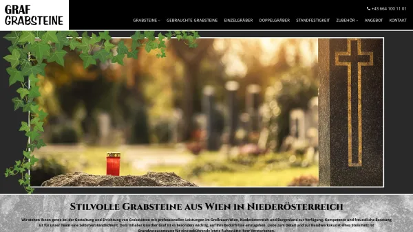Website Screenshot: Graf Günther Grabsteine - Grabsteine aus Wien in Niederösterreich - Date: 2023-06-22 15:01:48